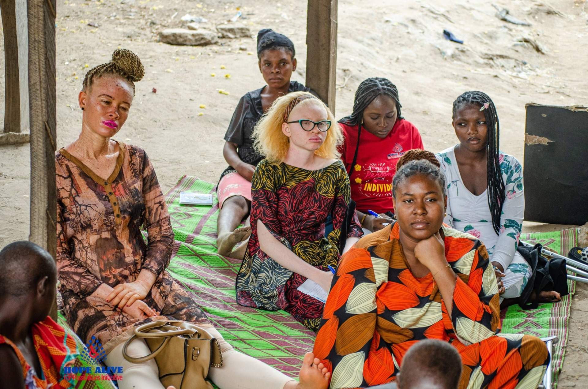 Hope Alive for Possibilities Initiative (HAPI) Group picture of storytelling and experience-sharing session with Women and Girls with Disabilities in Ichwa IDP, Makurdi, Benue State